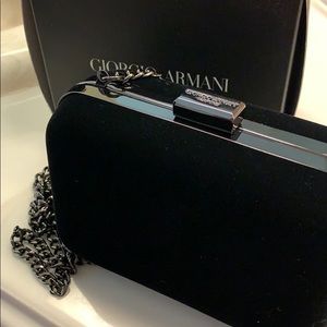 Giorgio Armani velevet clutch
